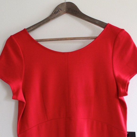 Express NWT Red Scoop Back Mini Party Dress Medium Stand out - Picture 2 of 7